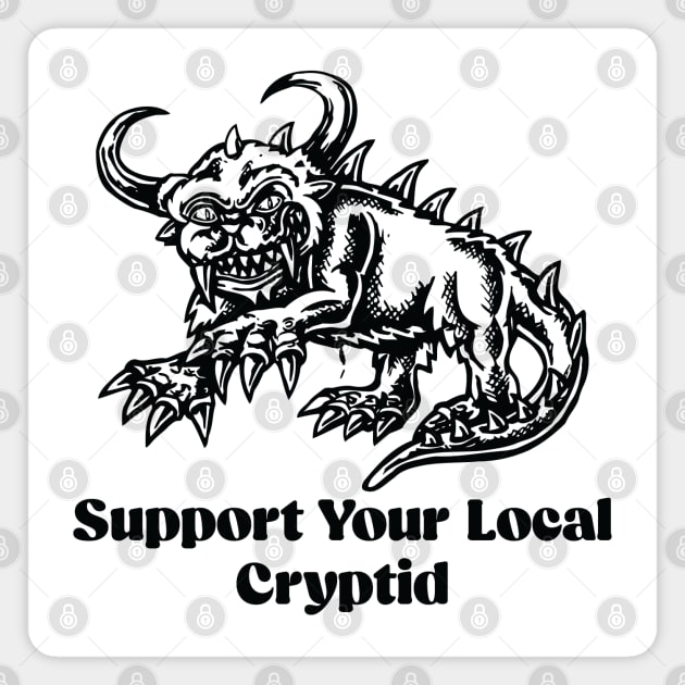 Hodag support your local cryptid - hodag Magnet by Be Cute 